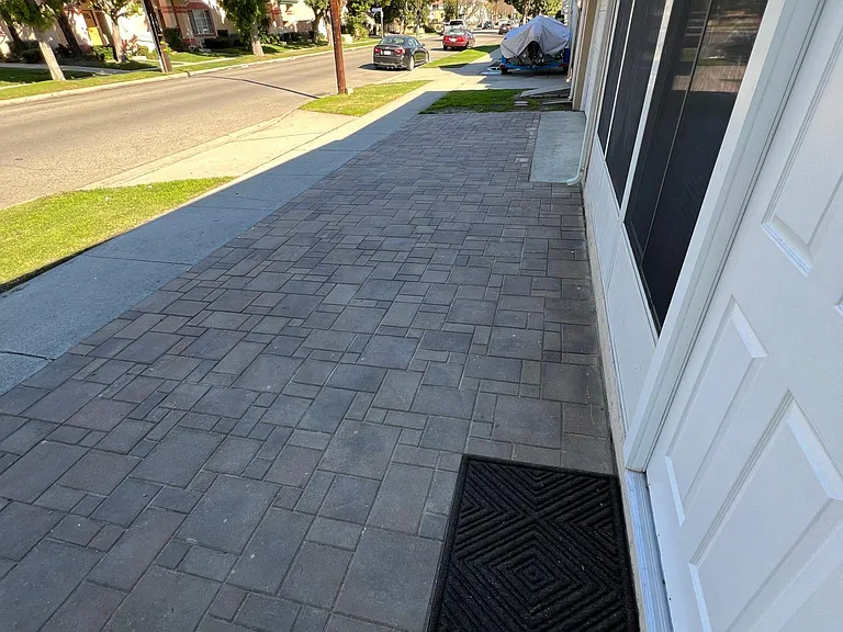 New paver driveway.