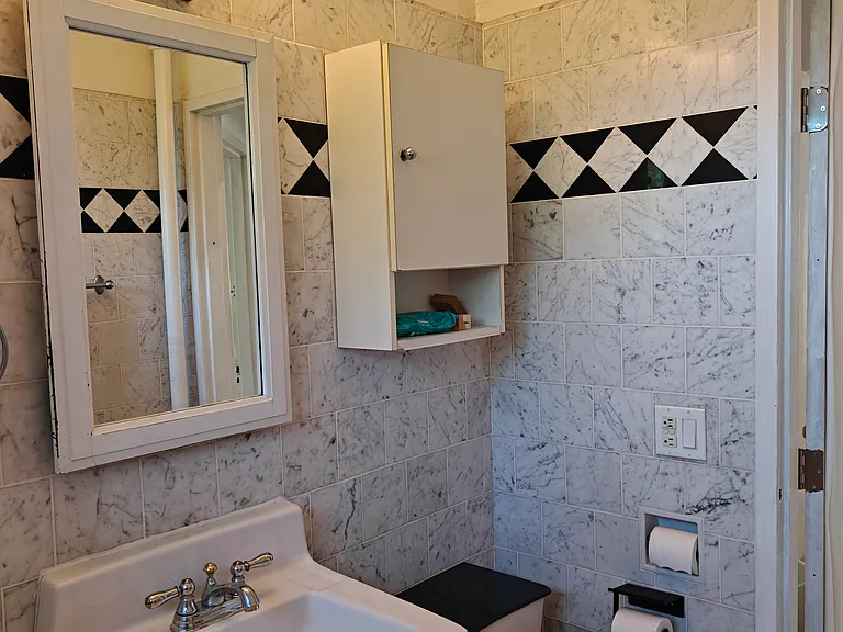 A full bathroom.