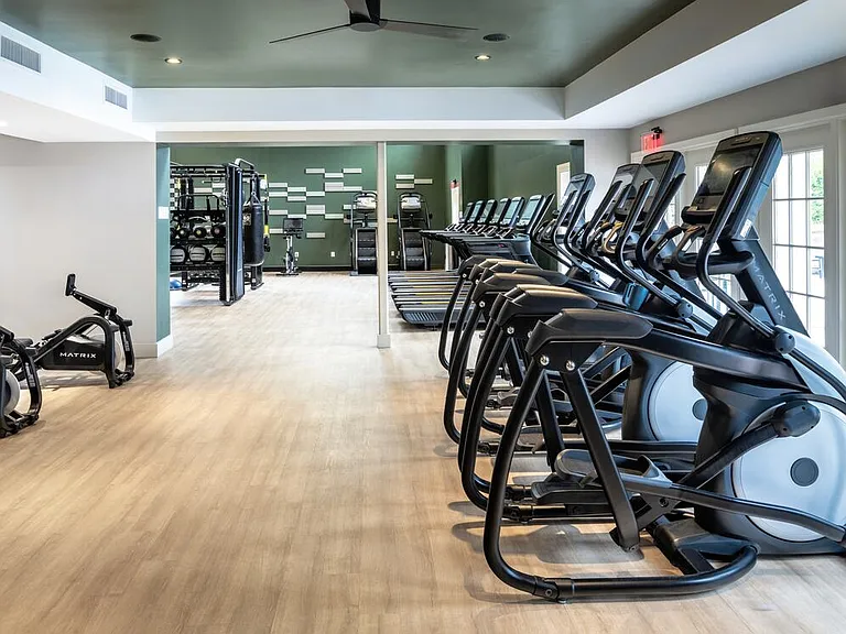 State-of-the-art fitness center with cardio equipment