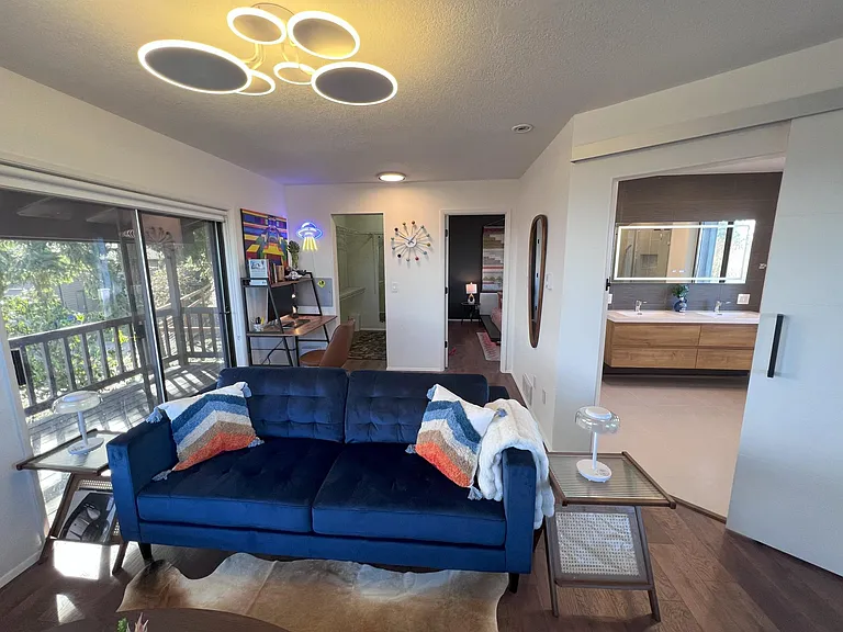 Natural light fills the rooms