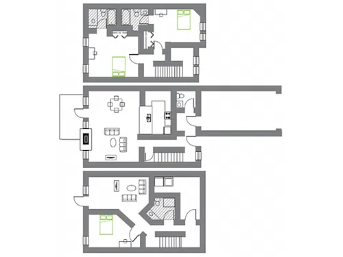 Floor plan Melrose FB-wm321fb (2BR with Den)