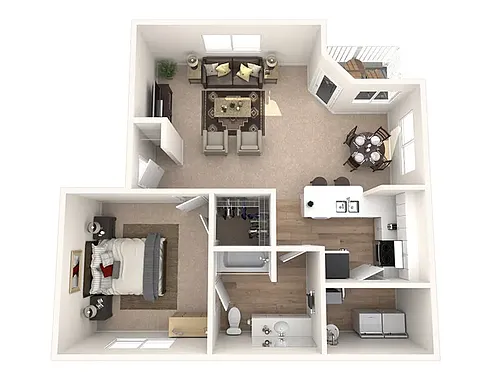 Floor plan 1B1B