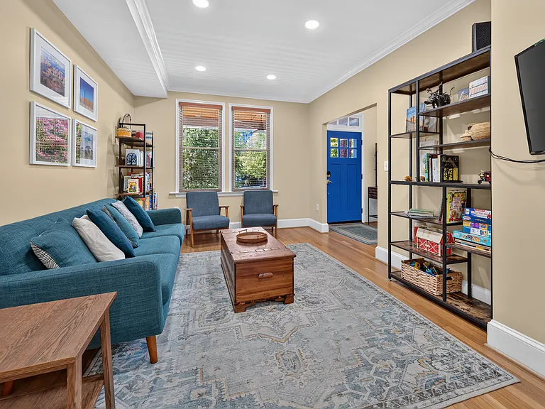 Family room, looking back to the front of the house