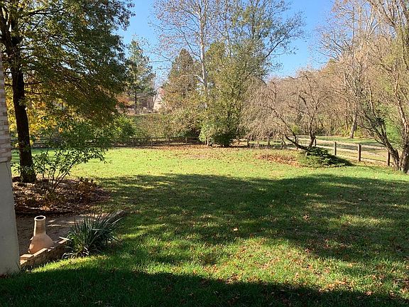 Fully fenced backyard