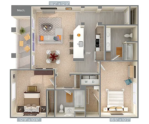 Floor plan B3-1-1-1106