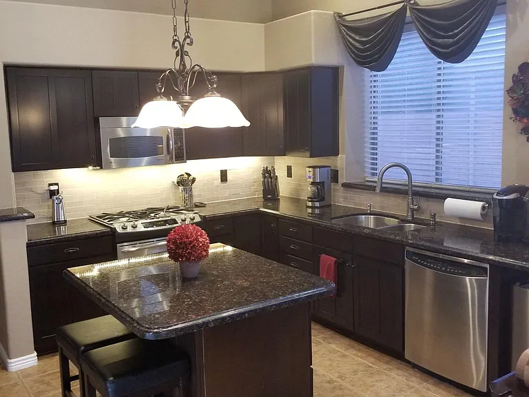 Kitchen with upgraded appliances