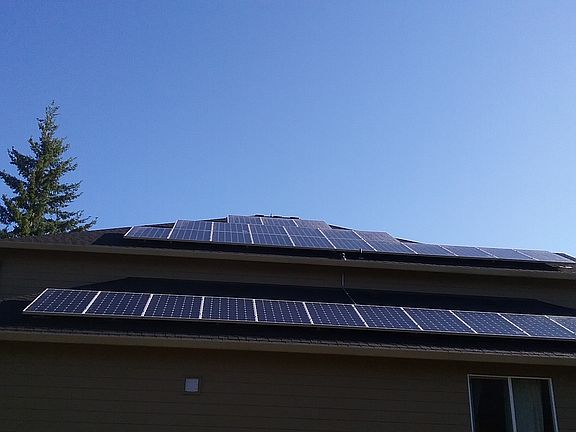 Solar panels.
