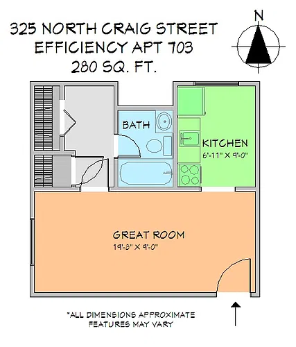 Floor plan Studio