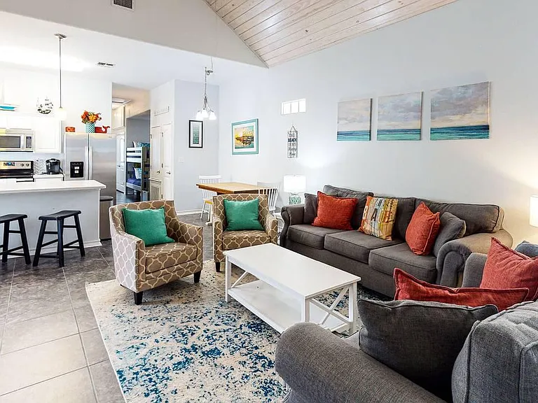 Main living area, Kitchen