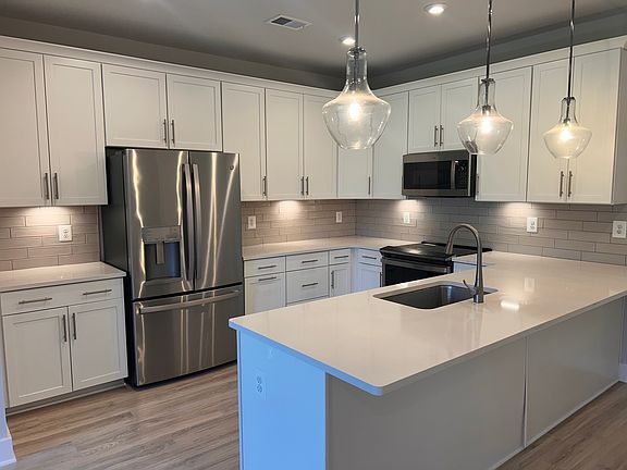 All stainless steel appliances.