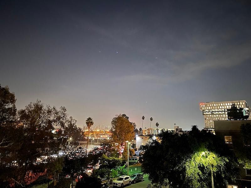 Your view of Downtown LA from the south facing living room and bedroom balconies.