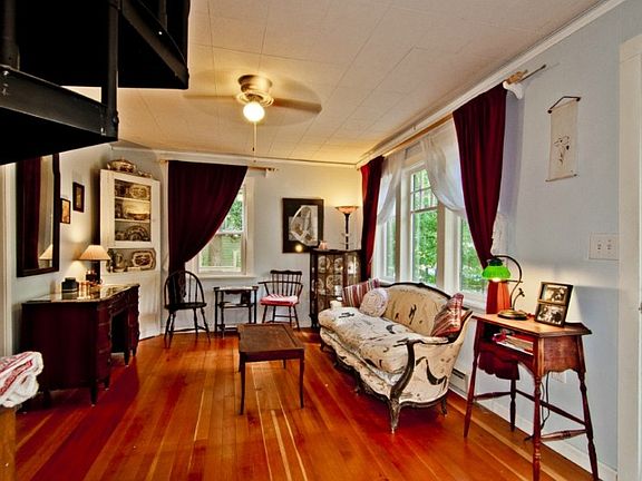 Living room with Swedish finish floors