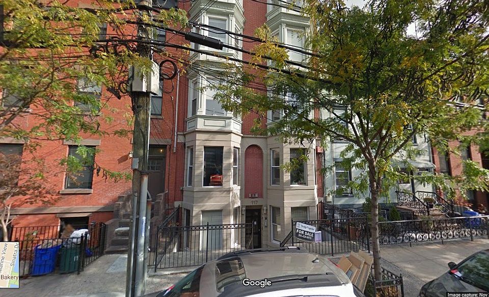 Street view of the condo building