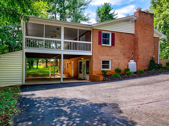 Carport and porch above