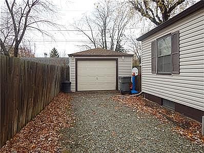 Garage and driveway