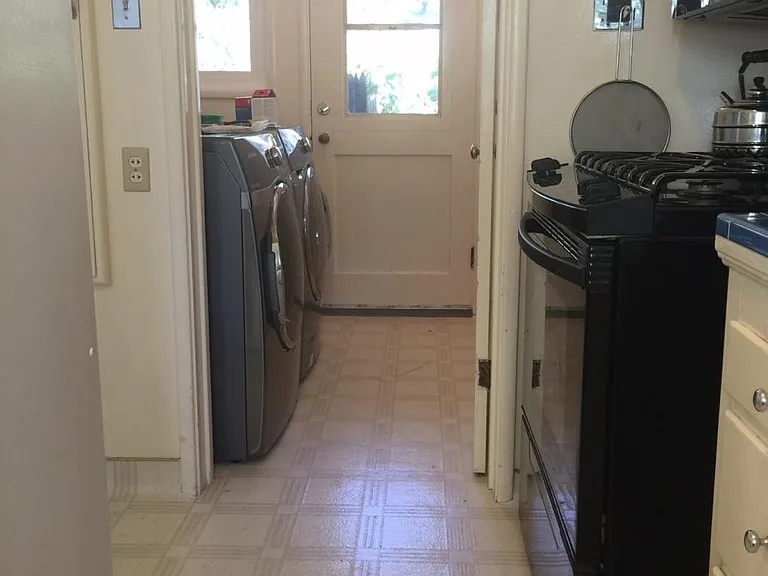 kitchen and laundry room