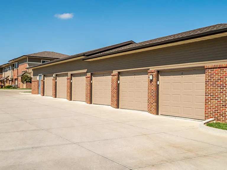 We offer detached garages to protect your car and for extra storage.