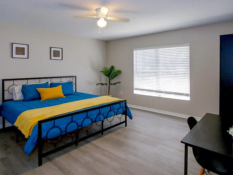 Large room with King size bed