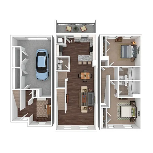 Floor plan Trinity Townhome