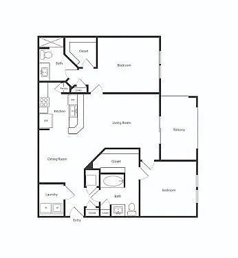 Floor plan 2B