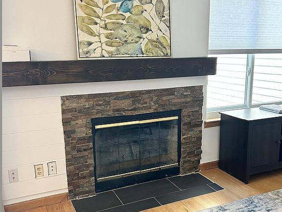 woodburning fireplace