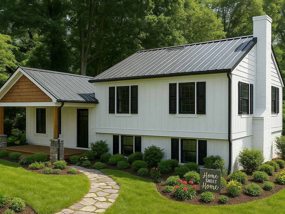 This is a rendering of the house that is for rent. The house is currently under a complete renovation, but will look like this.