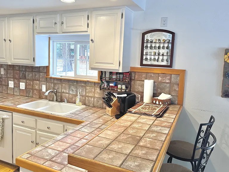 Bar set for entertaining.