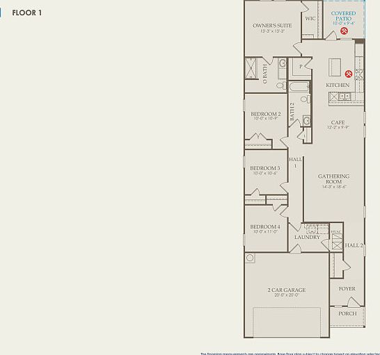 Afton Floor Plan, Quick Move-In Home, Floor 1