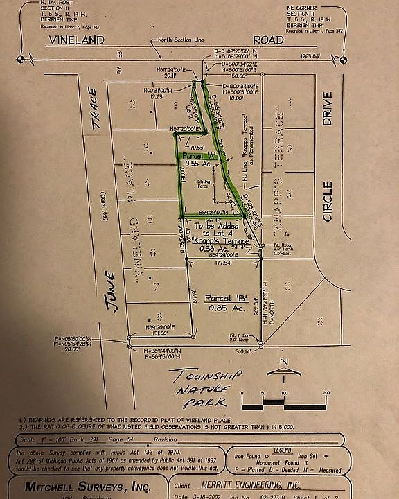 Lot is green highlighted 