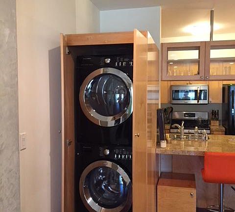 washer dryer in unit