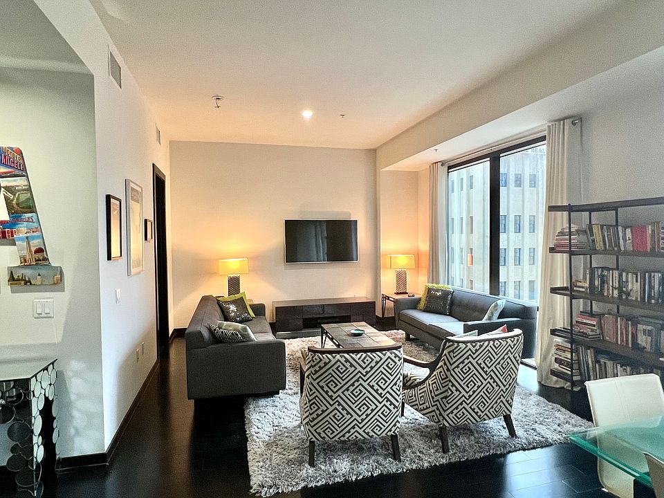 Living room area can be sectioned off for a second bedroom with bathroom adjacent.