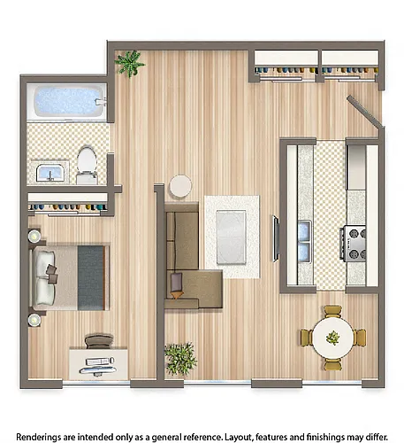 Floor plan 1 Bedroom