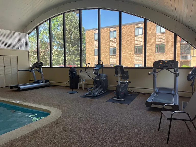 Workout area in the pool.