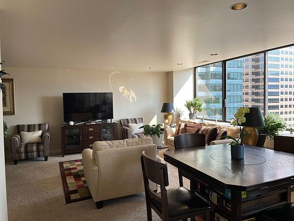 Dining and living room when furnished