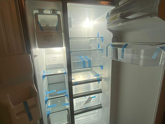 Brand new refrigerator .