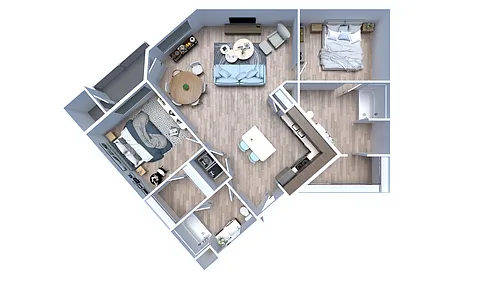 Floor plan 2X2