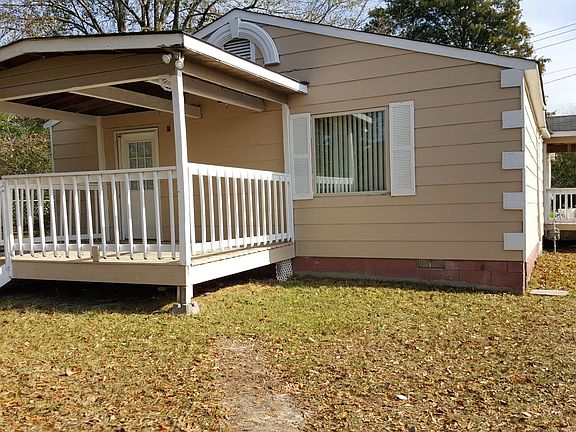Back deck and view of the back