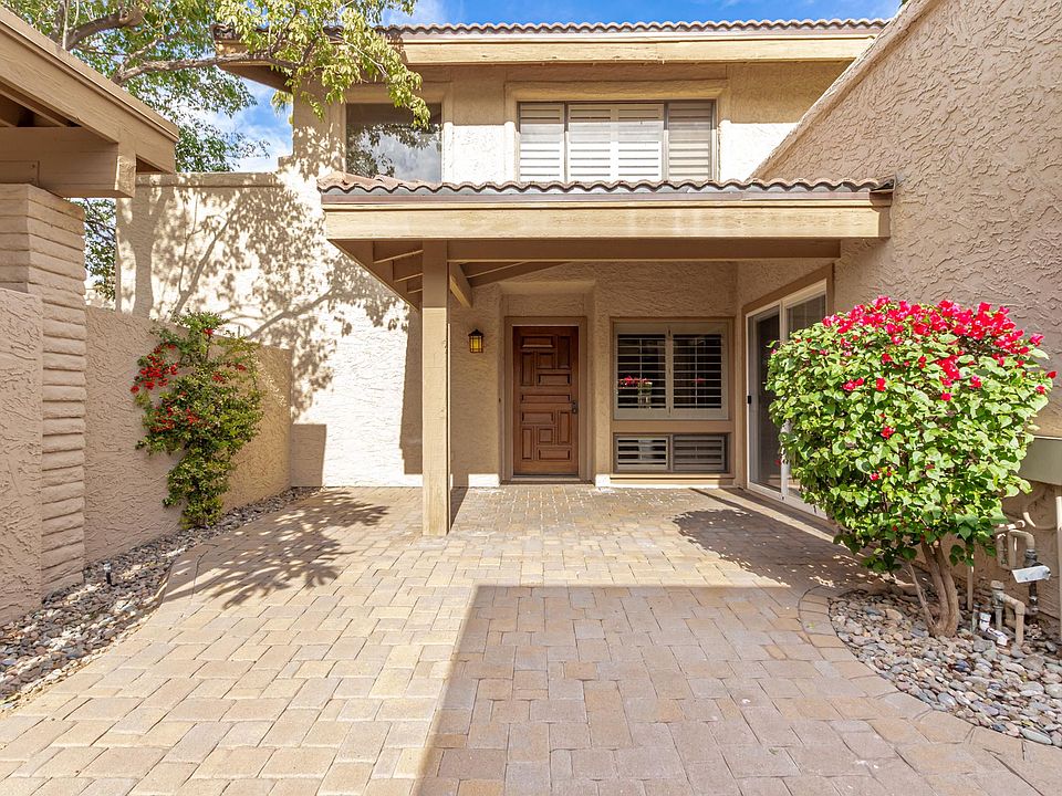 Front door and front courtyard