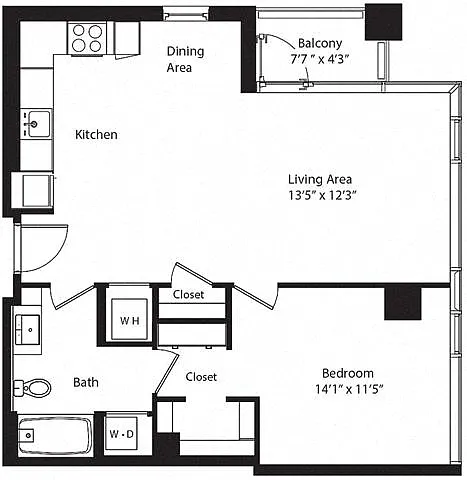 Floor plan 1U