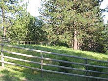 Fenced areas are ready for your horses