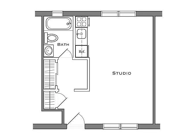 Floor plan Studio