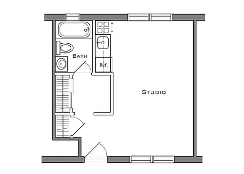 Floor plan Studio