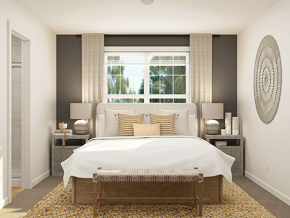 The master bedroom is a peaceful retreat.