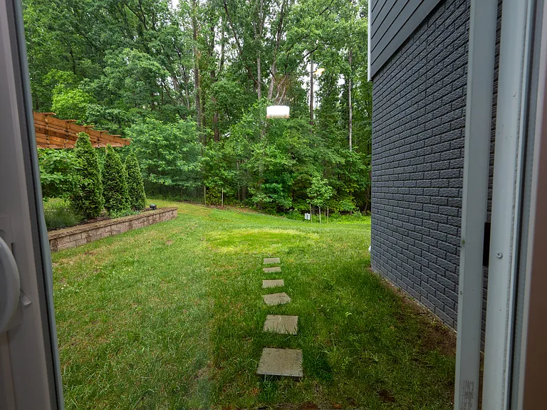View from Lower Level Sliding Door toward Quiet Waters Park