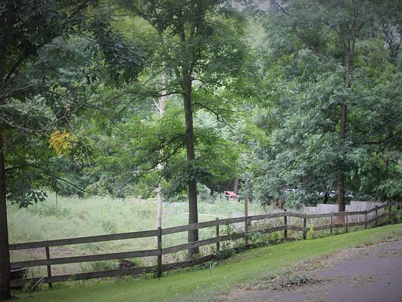 wood fencing of property