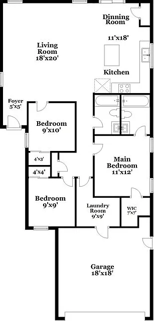 3 bed, 2.0 bath, 1261 sqft, $1,945 — Photo 2