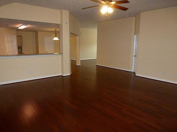 Beautiful Living area with laminated wood floors