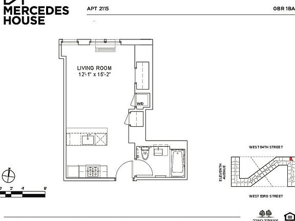 2nd image of 550 W 54th St APT 2115