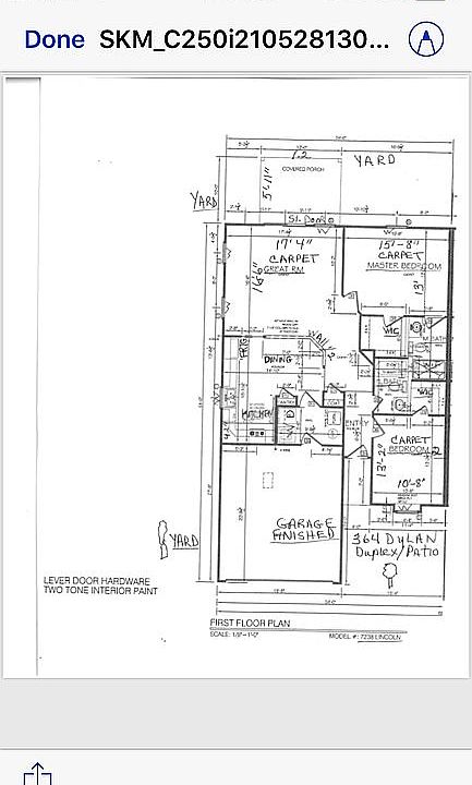 Diagram - Room dimensions