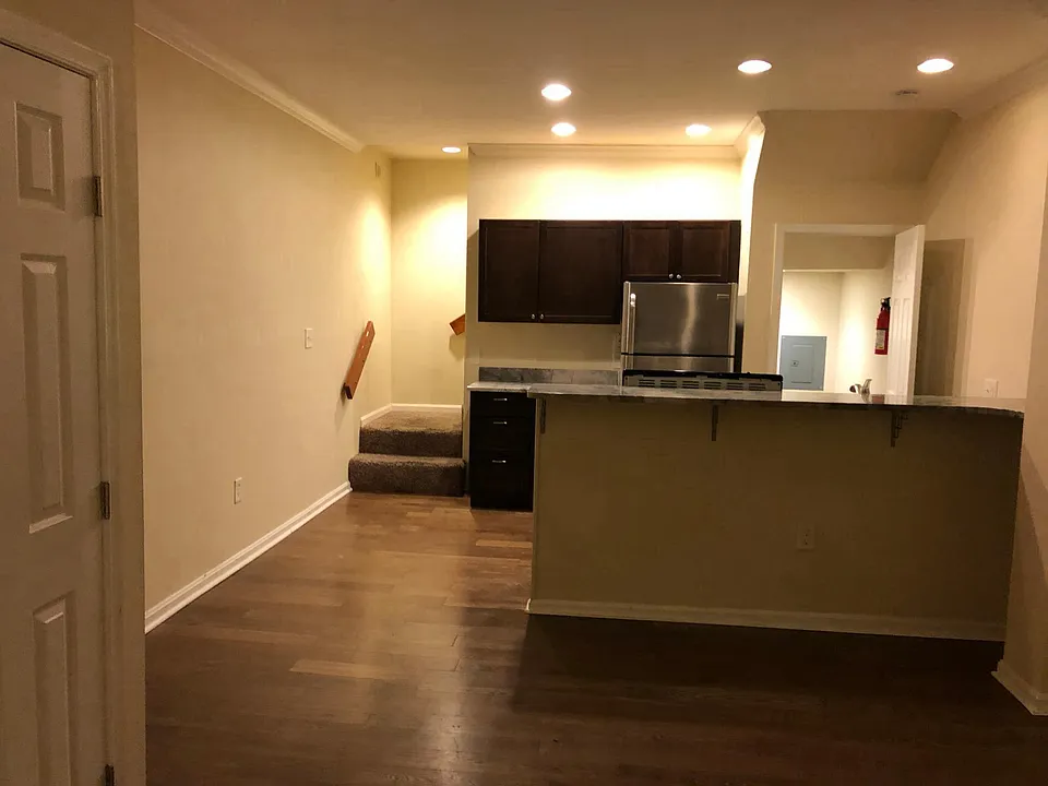View from living to kitchen